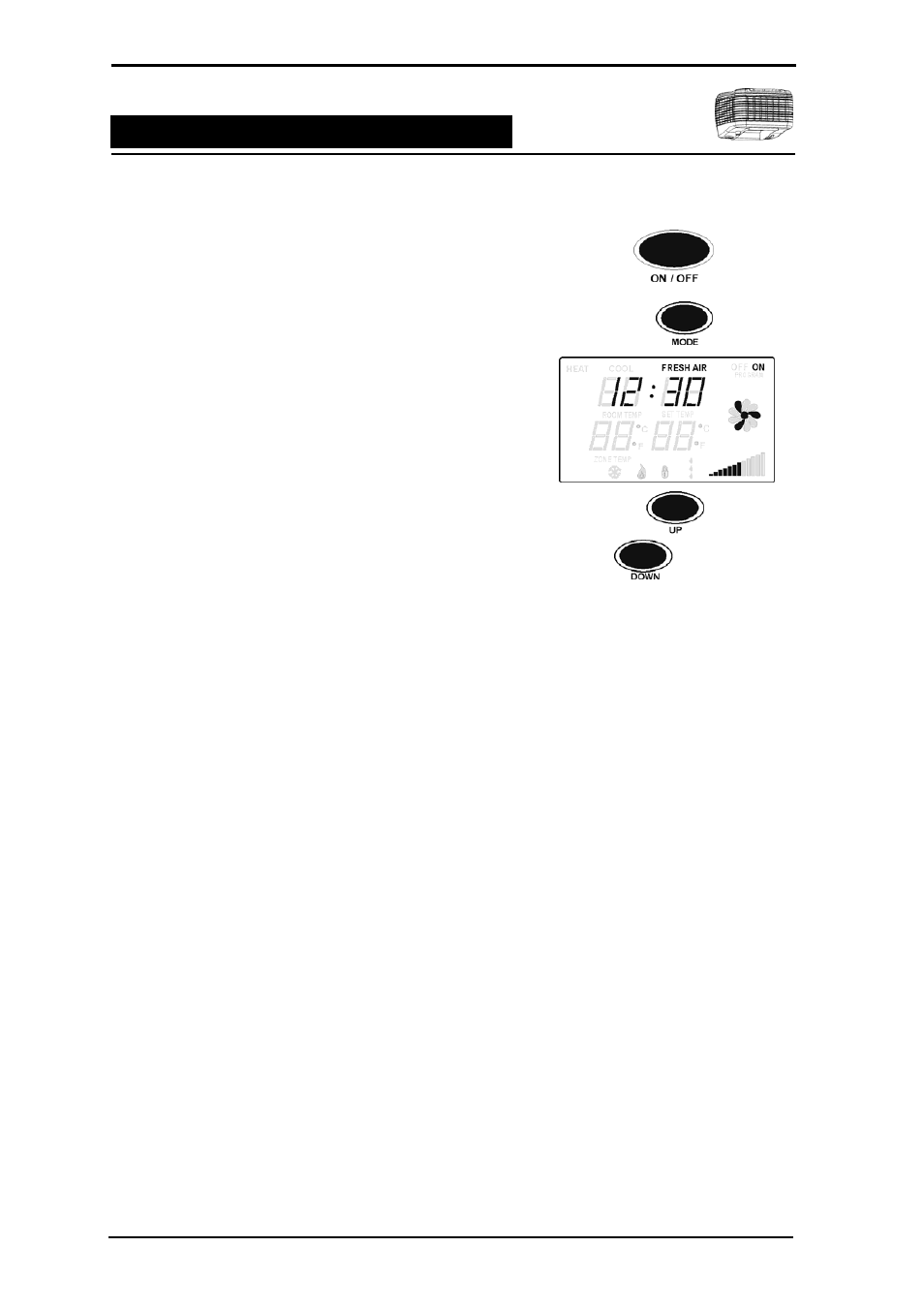 Fresh air mode, Ducted evaporative air conditioning | Bonaire LV User Manual | Page 27 / 44