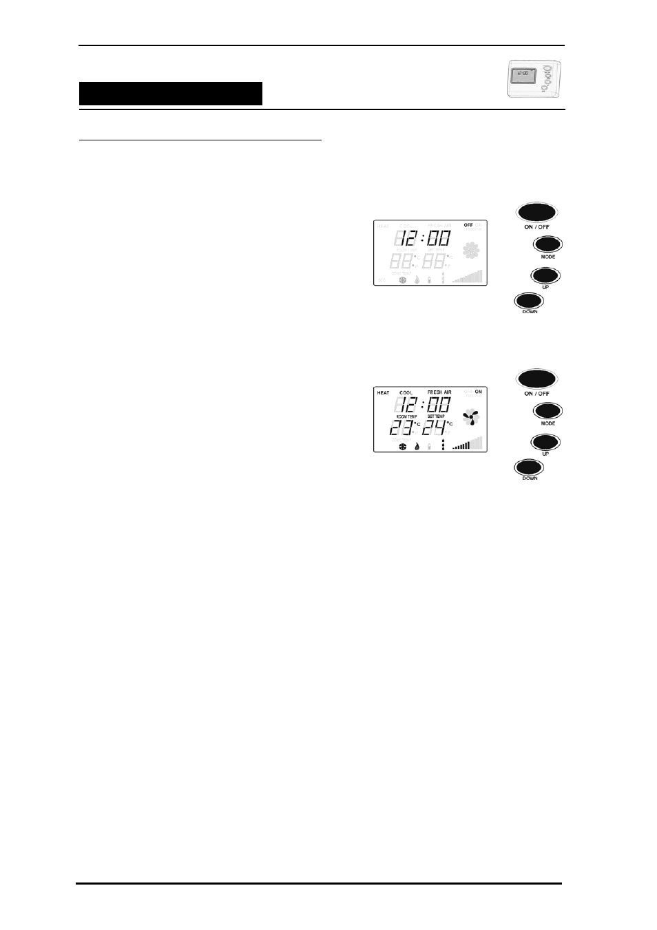 Quick start - simple manual operation, Navigating the controls | Bonaire LV User Manual | Page 8 / 44