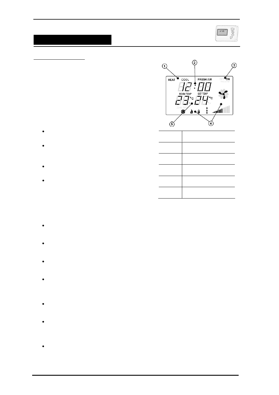 Control functions, On / off, Mode | Navigating the controls | Bonaire LV User Manual | Page 9 / 44