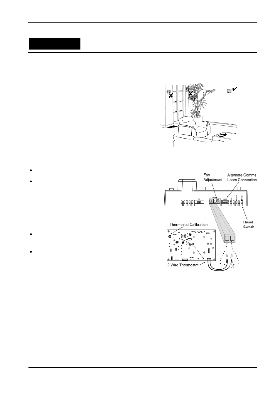Control setup, Before starting, Installation | Manual thermostat - pne, Programmable thermostat, Ontrol, Etup, Control setup c | Bonaire 3 Star Mid Efficiency User Manual | Page 10 / 16