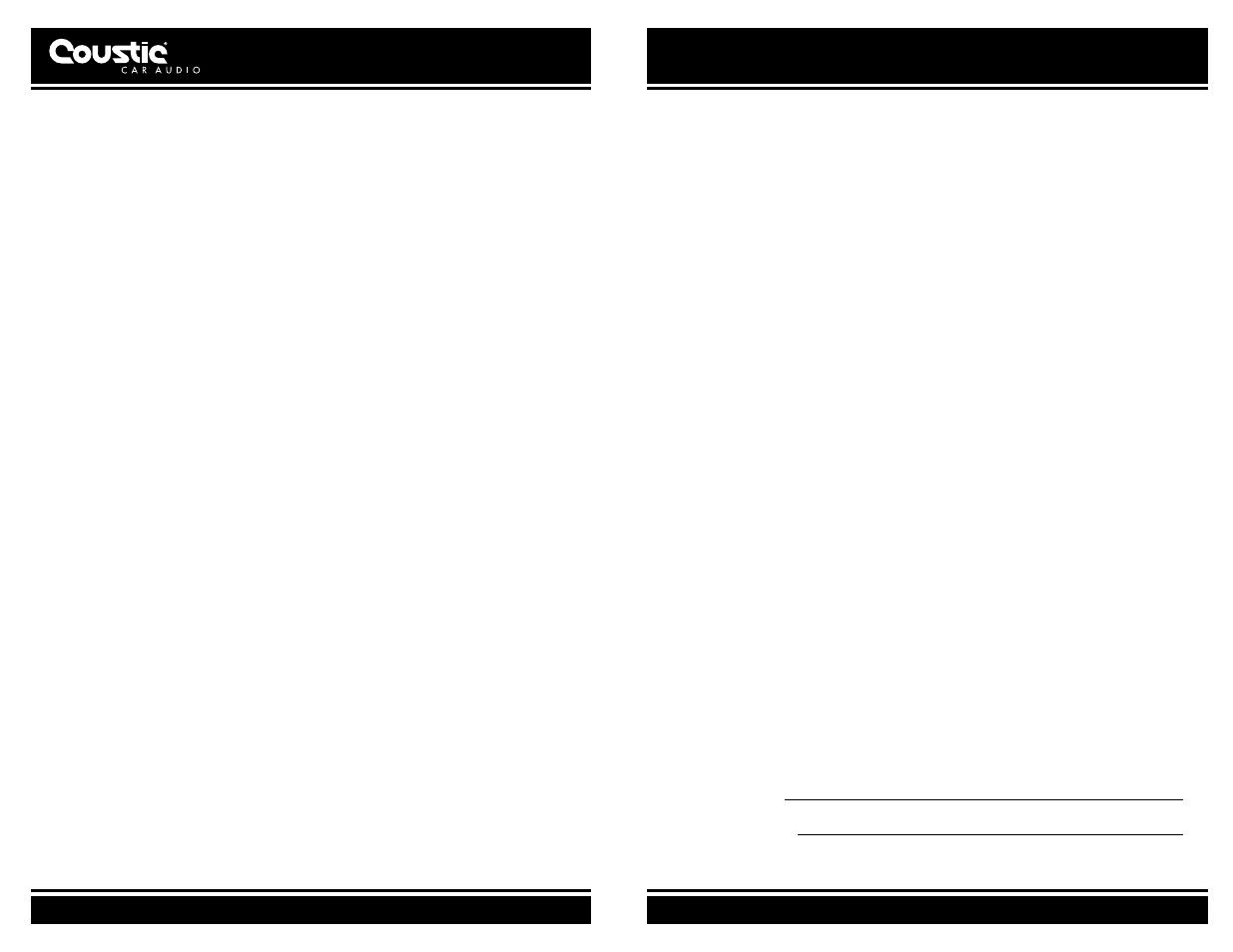 Coustic car audio User Manual | Page 2 / 15