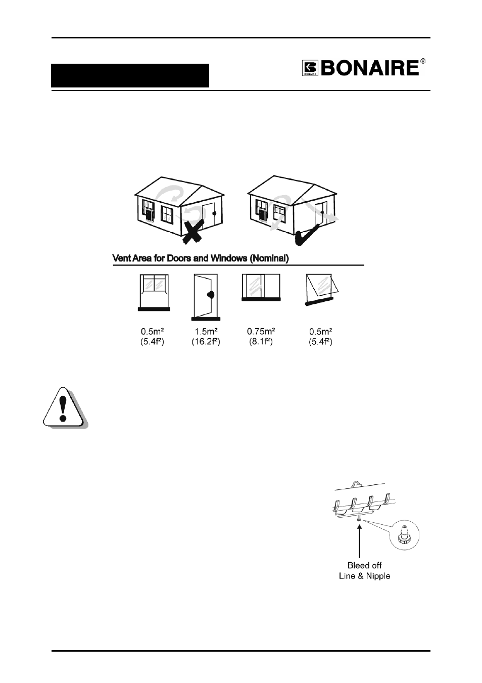 Unit operation, Bleed off, Operation instructions | Bonaire Durango Window Cooler User Manual | Page 6 / 24