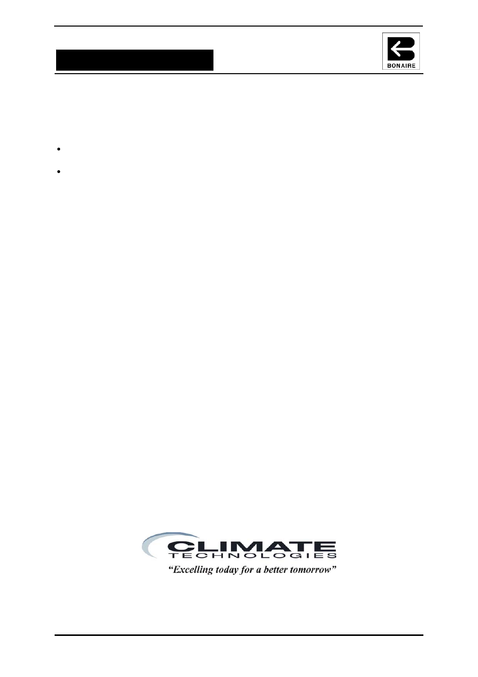 Aged new product warranties, Warranty – australia only | Bonaire B Series Light Commercial User Manual | Page 24 / 28