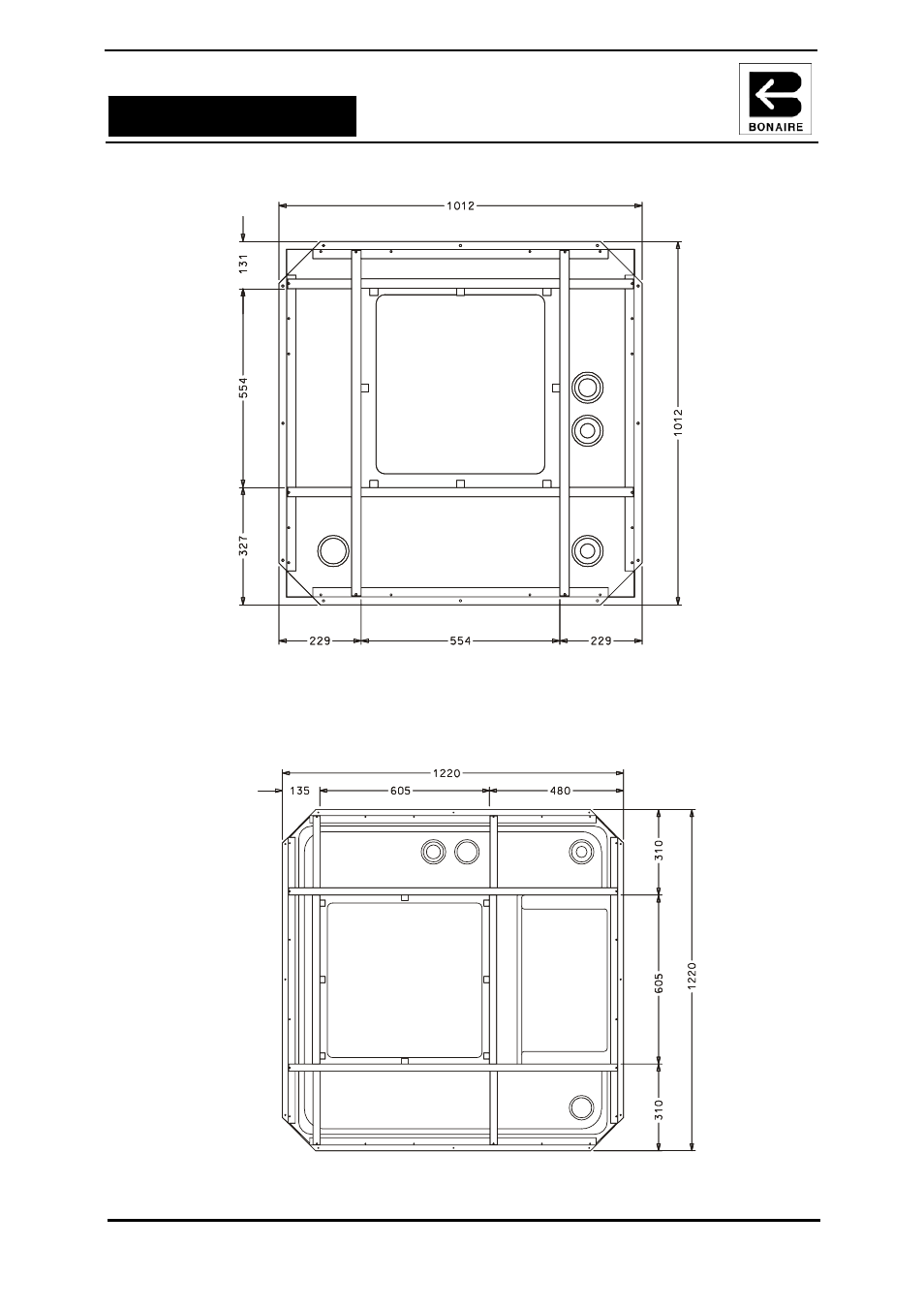 Duct connection details, Unit installation | Bonaire B Series Light Commercial User Manual | Page 5 / 28