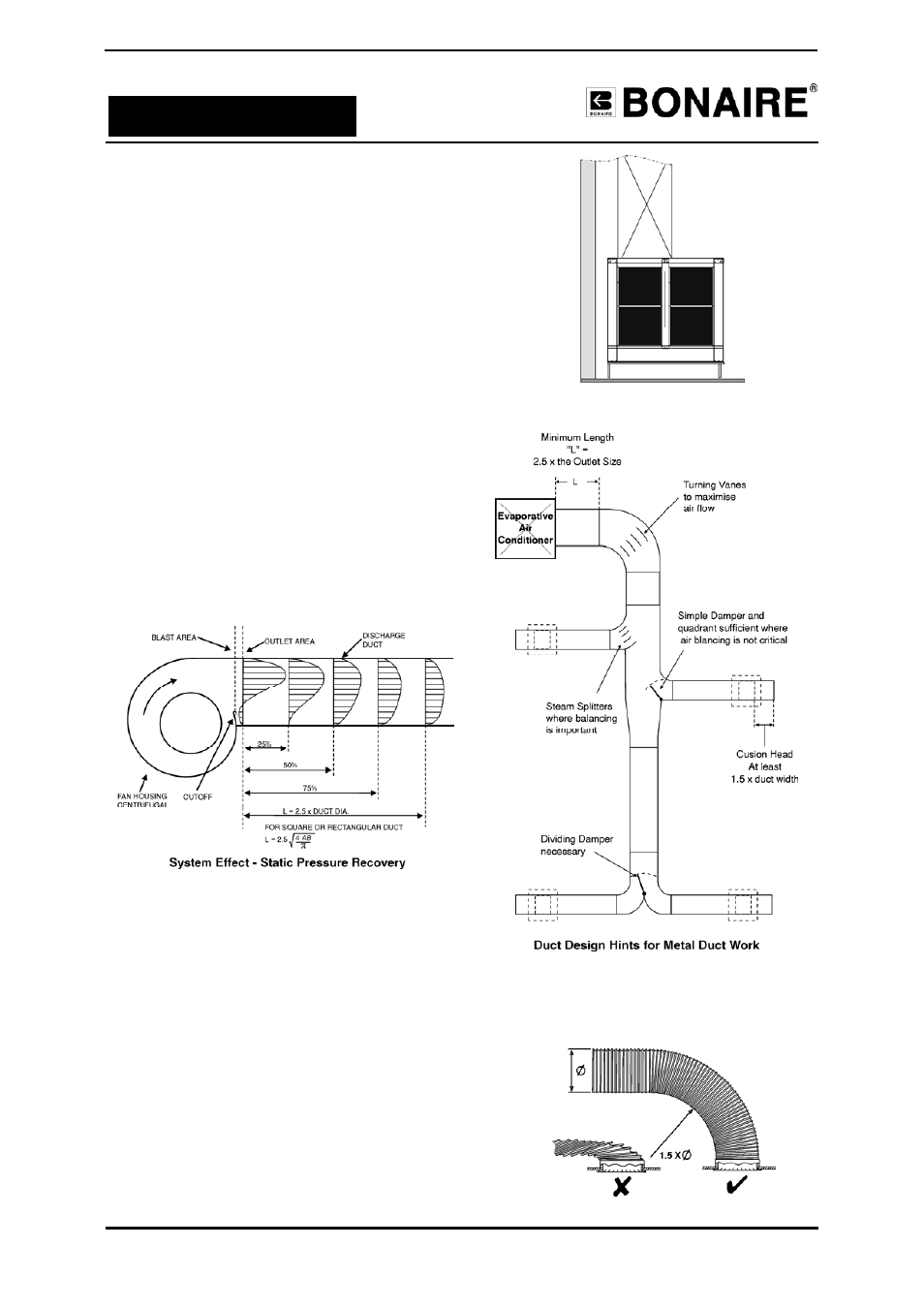 Ductwork system, Unit installation | Bonaire Series C - Commercial / Industrial User Manual | Page 7 / 24