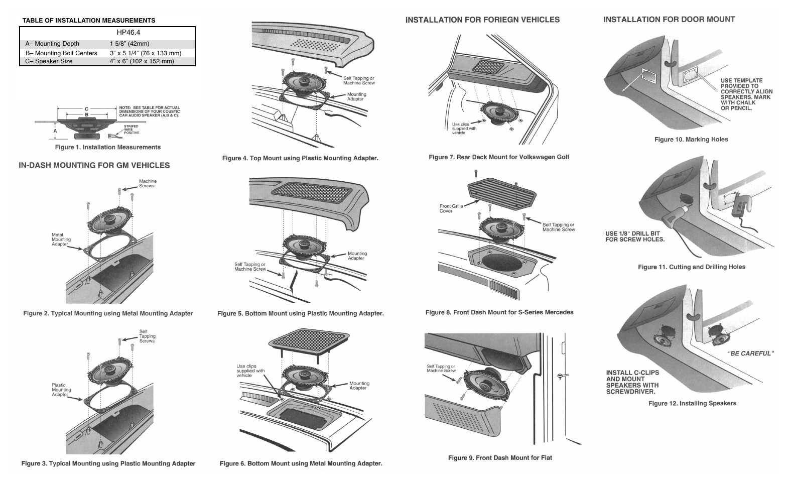 Coustic HP46.4 User Manual | 2 pages