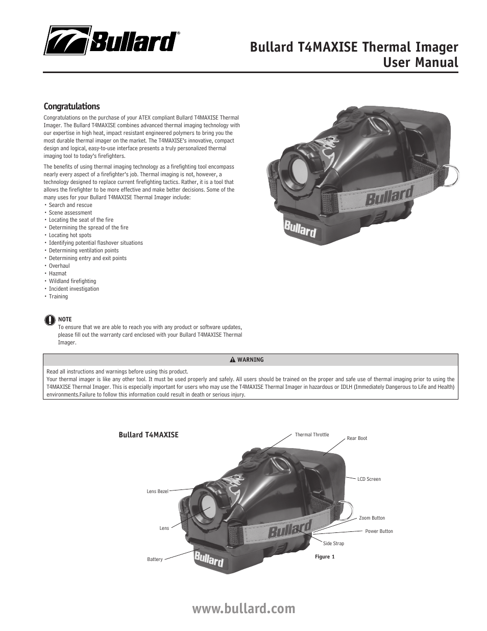 Bullard T4MAXISE User Manual | 4 pages