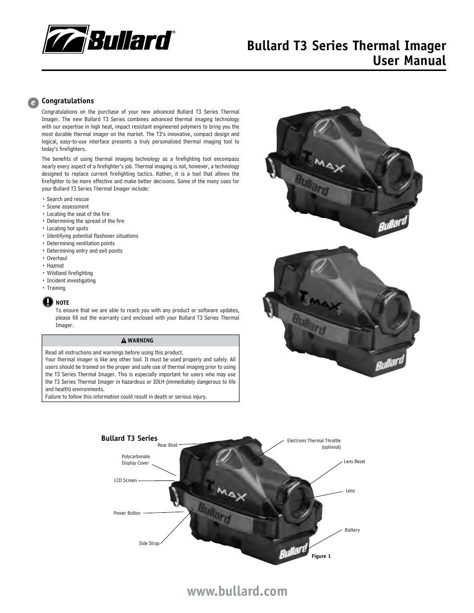 Bullard T3 Series User Manual | 4 pages