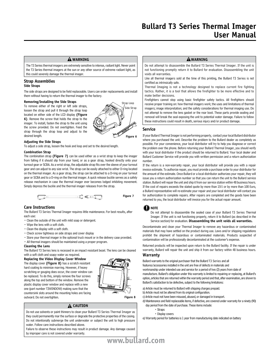 Bullard t3 series thermal imager user manual | Bullard T3 Series User Manual | Page 3 / 4