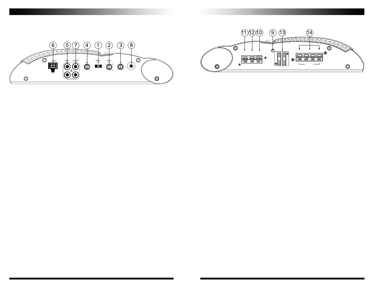 Controls, indicators, and terminals | Coustic 240SE User Manual | Page 3 / 11