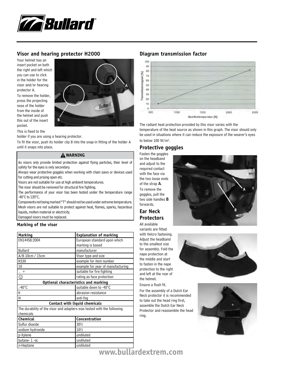 Bullard H1000OEM User Manual | Page 2 / 4