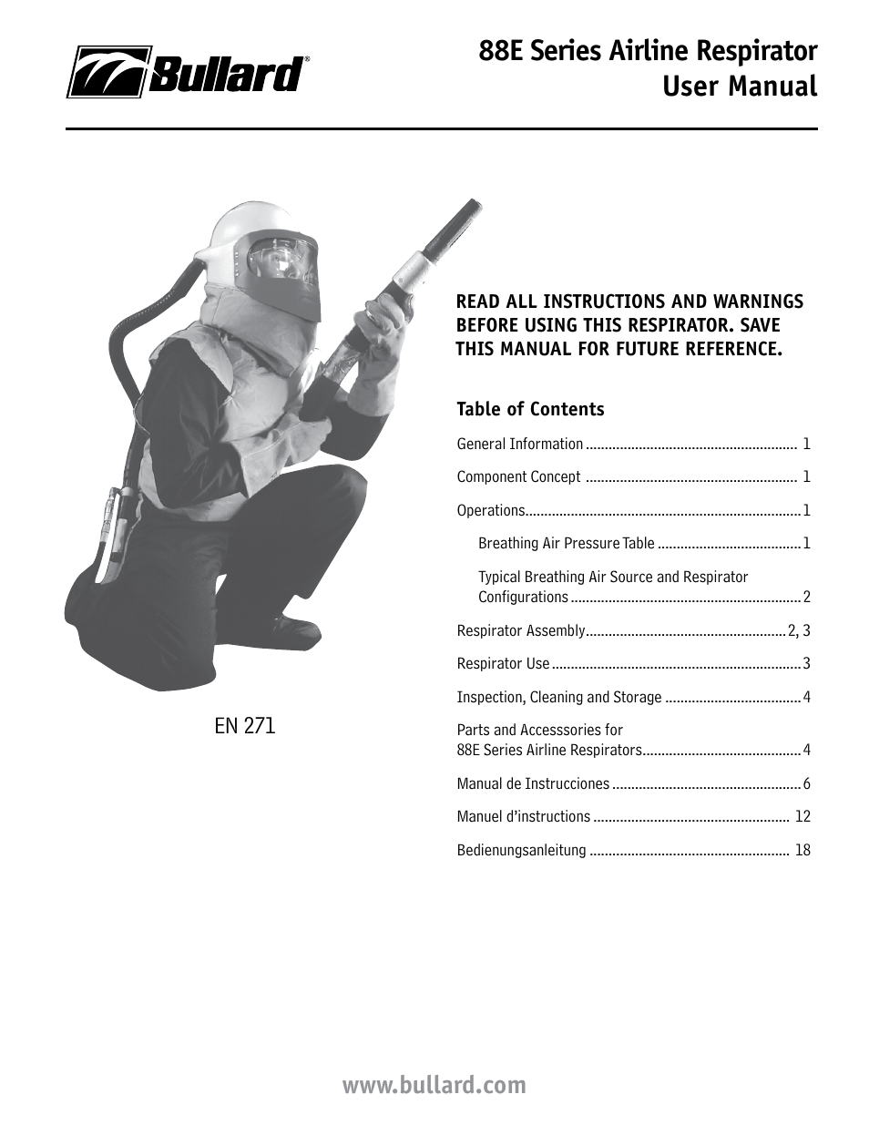 Bullard 88E User Manual | 24 pages