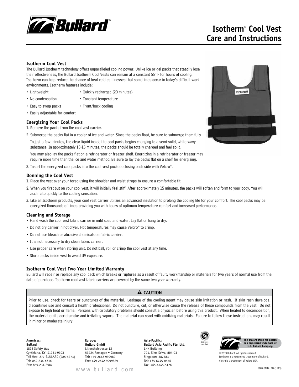 Bullard Isotherm User Manual | 2 pages