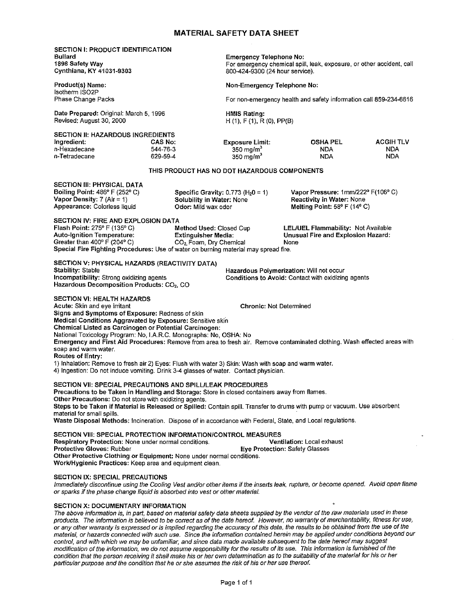 Bullard Isotherm User Manual | Page 2 / 2