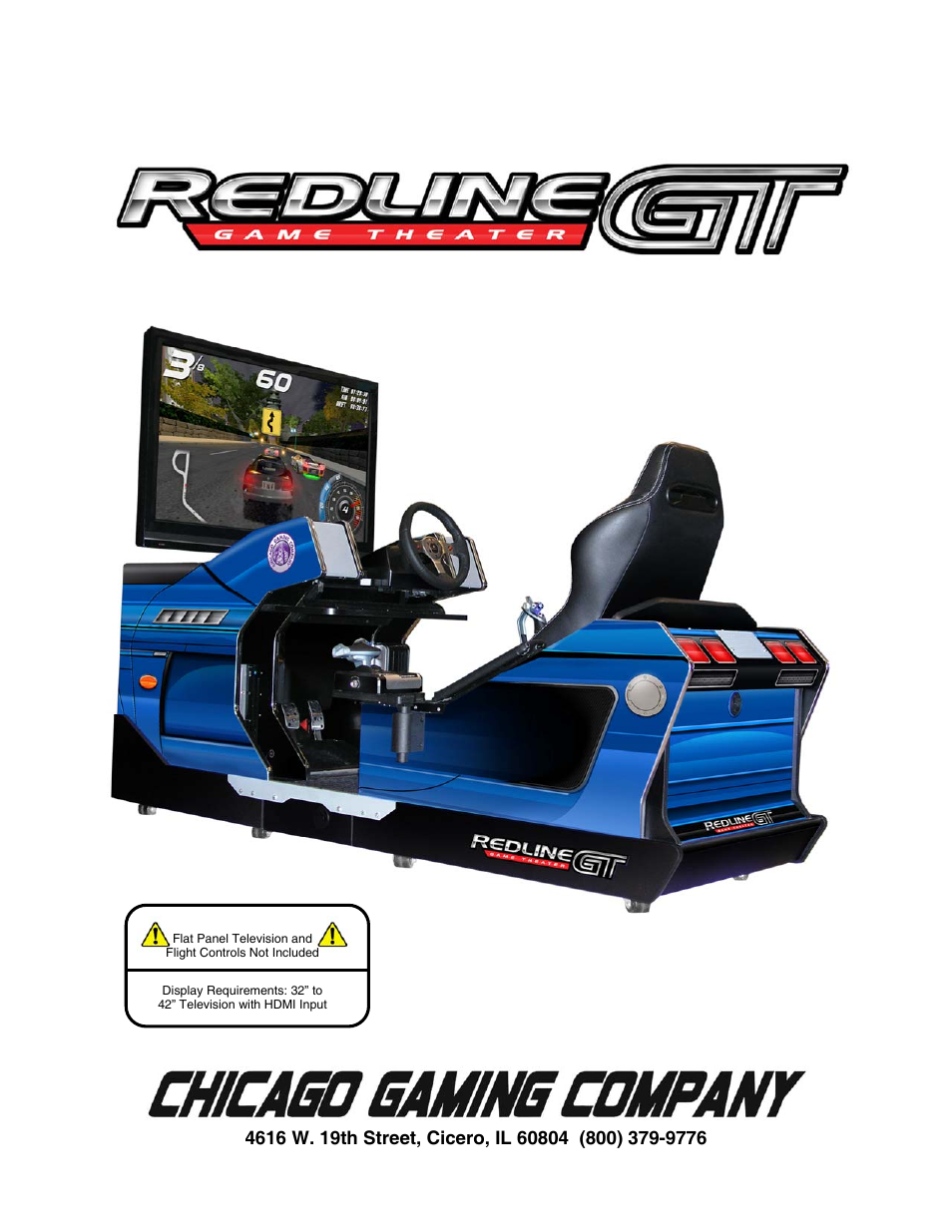 Chicago Gaming Redline GT User Manual | 40 pages