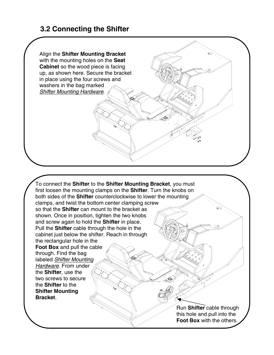 2 connecting the shifter | Chicago Gaming Redline GT User Manual | Page 10 / 40