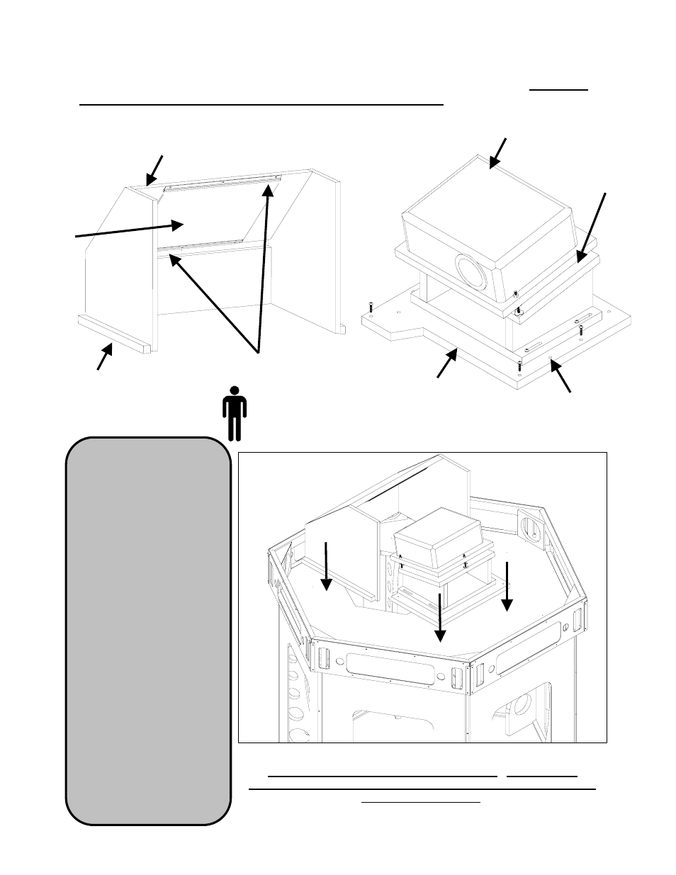 Connecting the projector and mirror box | Chicago Gaming Galactix User Manual | Page 3 / 53