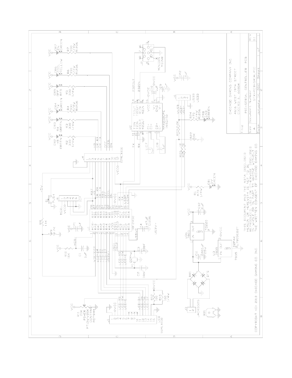 Board layout | Chicago Gaming Galactix User Manual | Page 51 / 53