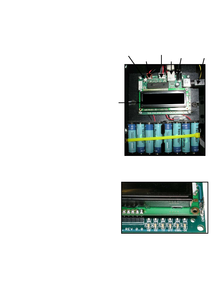 Rechargeable battery pack and projector pcb, Rechargeable battery packs, Projector pcb | Chicago Gaming Galactix User Manual | Page 9 / 53