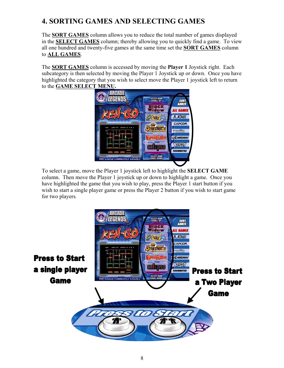 Chicago Gaming Arcade Legends 2 User Manual | Page 8 / 11