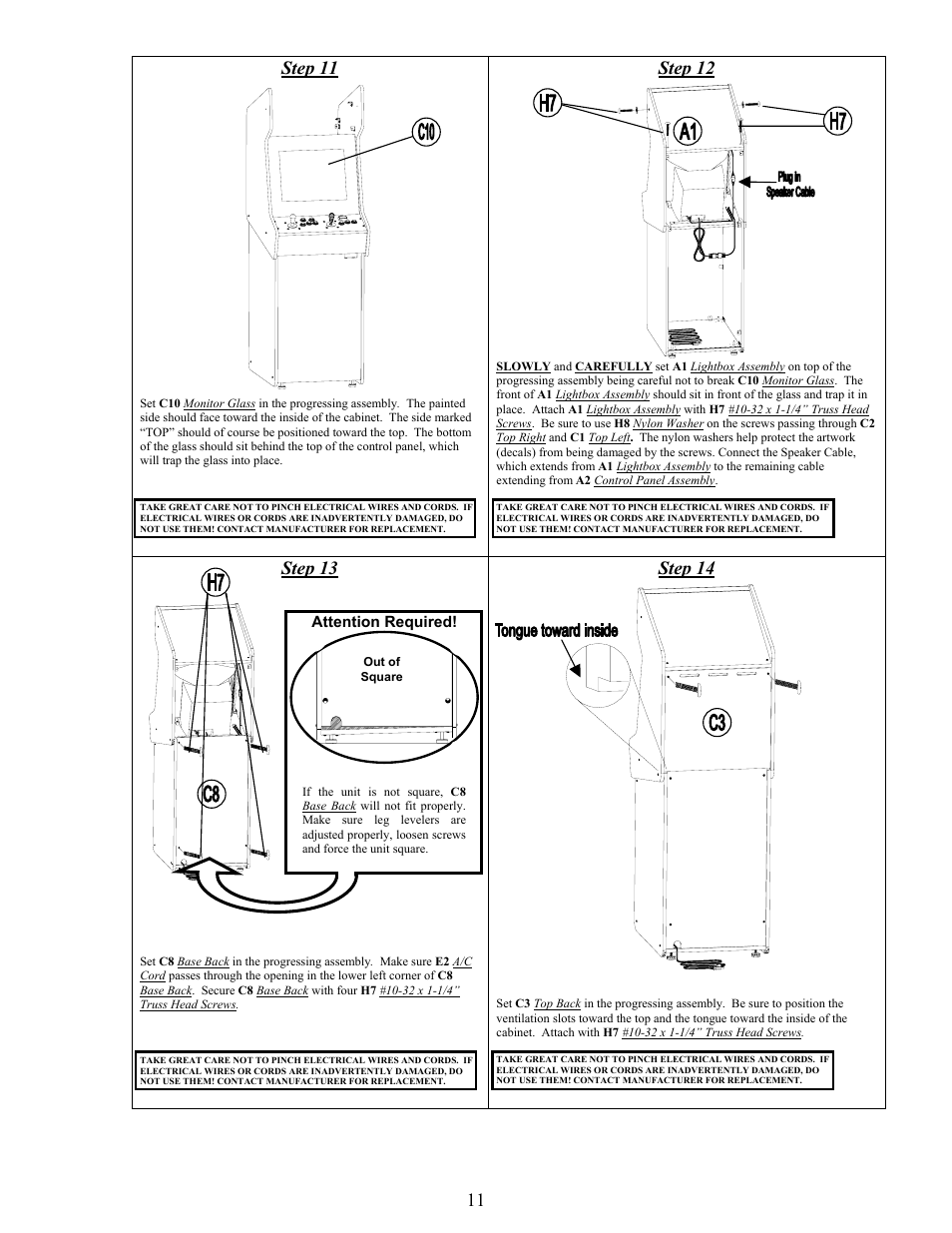 Chicago Gaming Extreme Arcade User Manual | Page 11 / 18