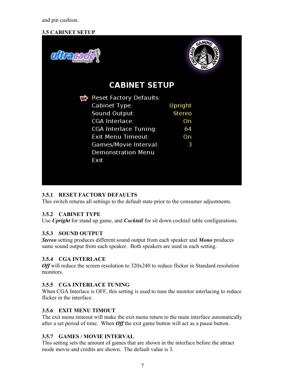 Chicago Gaming Ultimate Arcade User Manual | Page 7 / 13