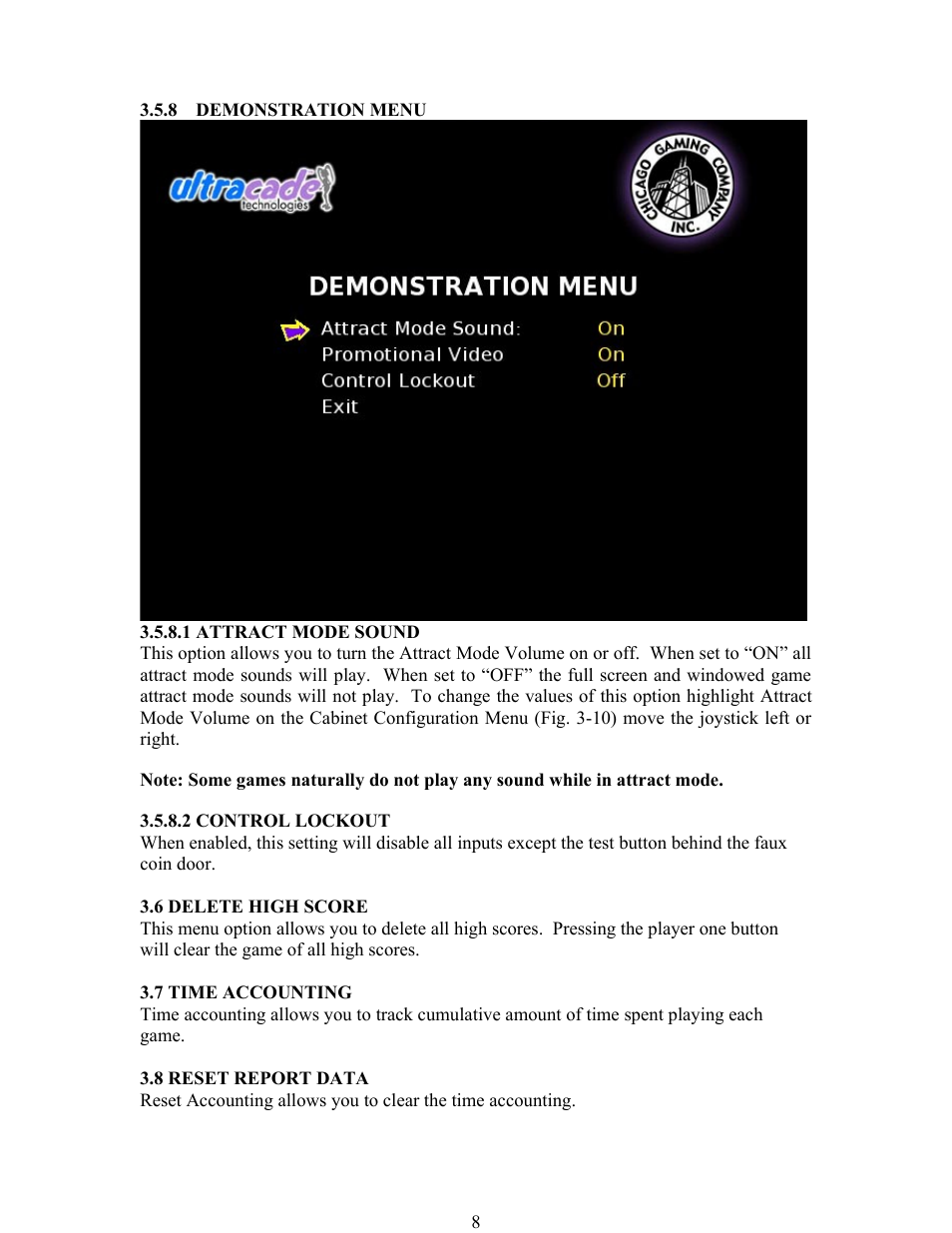 Chicago Gaming Ultimate Arcade User Manual | Page 8 / 13