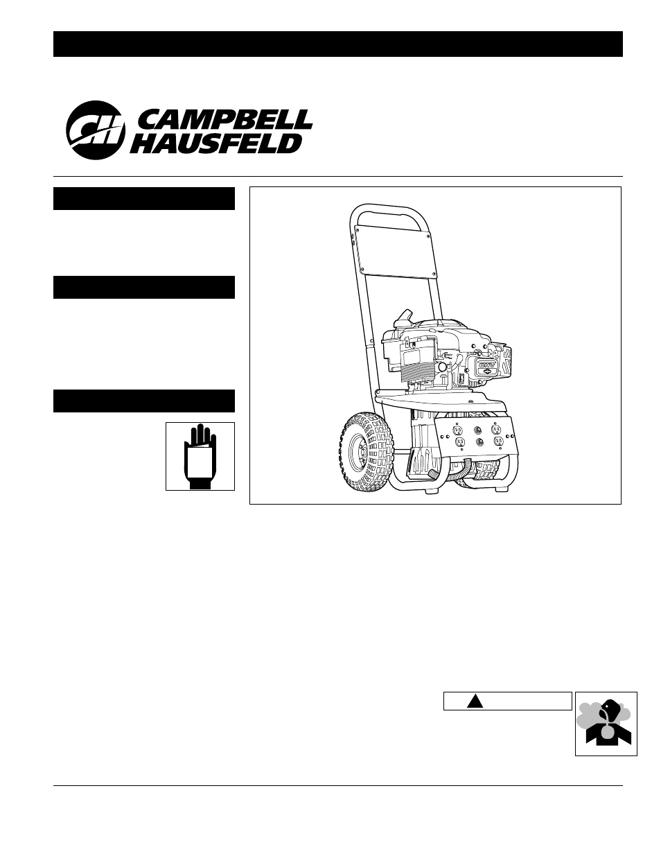 Geradores, Aviso, Descrição desembalagem segurança geral | Campbell Hausfeld GN356602AC User Manual | Page 13 / 24