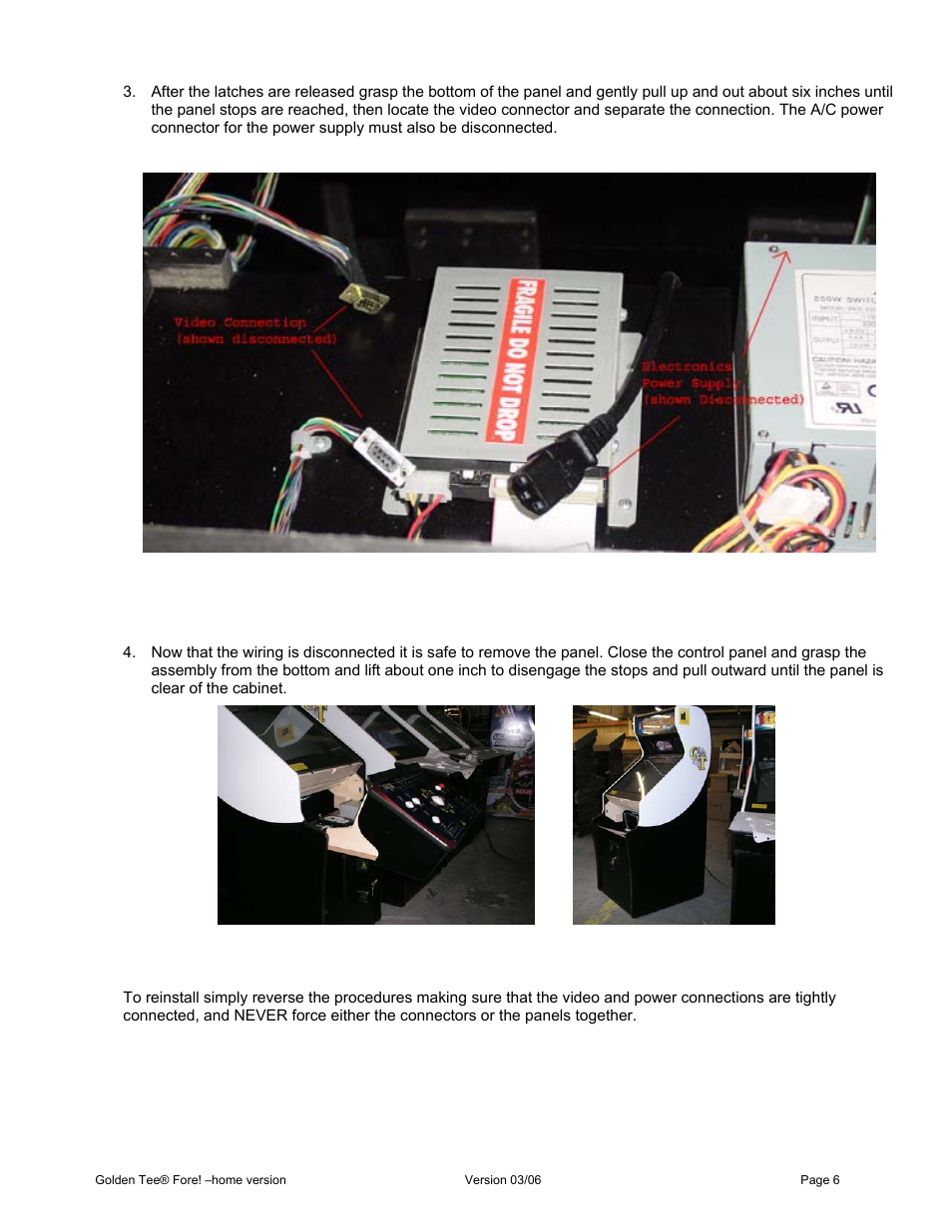 Chicago Gaming Golden Tee Fore! User Manual | Page 6 / 27