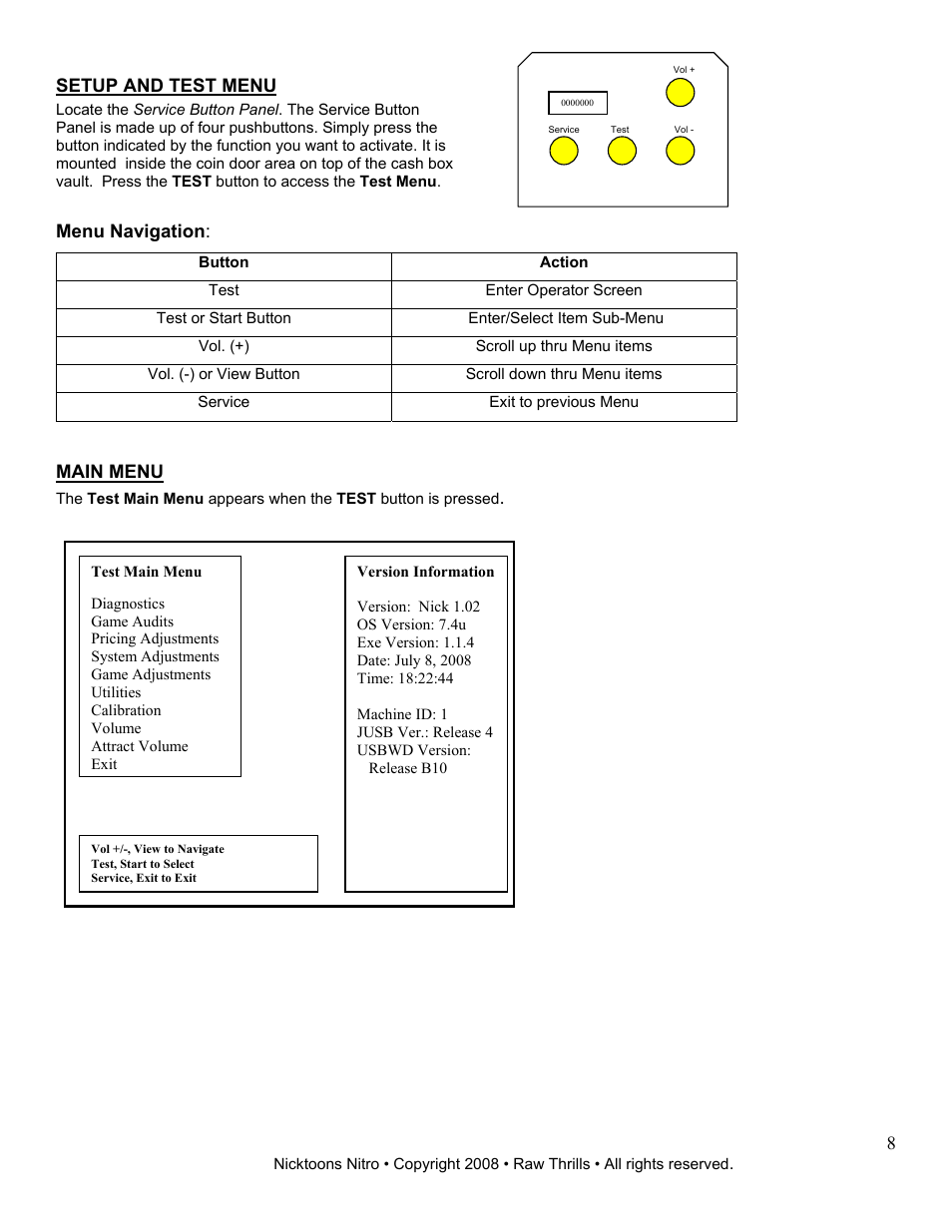Chicago Gaming Nicktoons Nitro User Manual | Page 8 / 54
