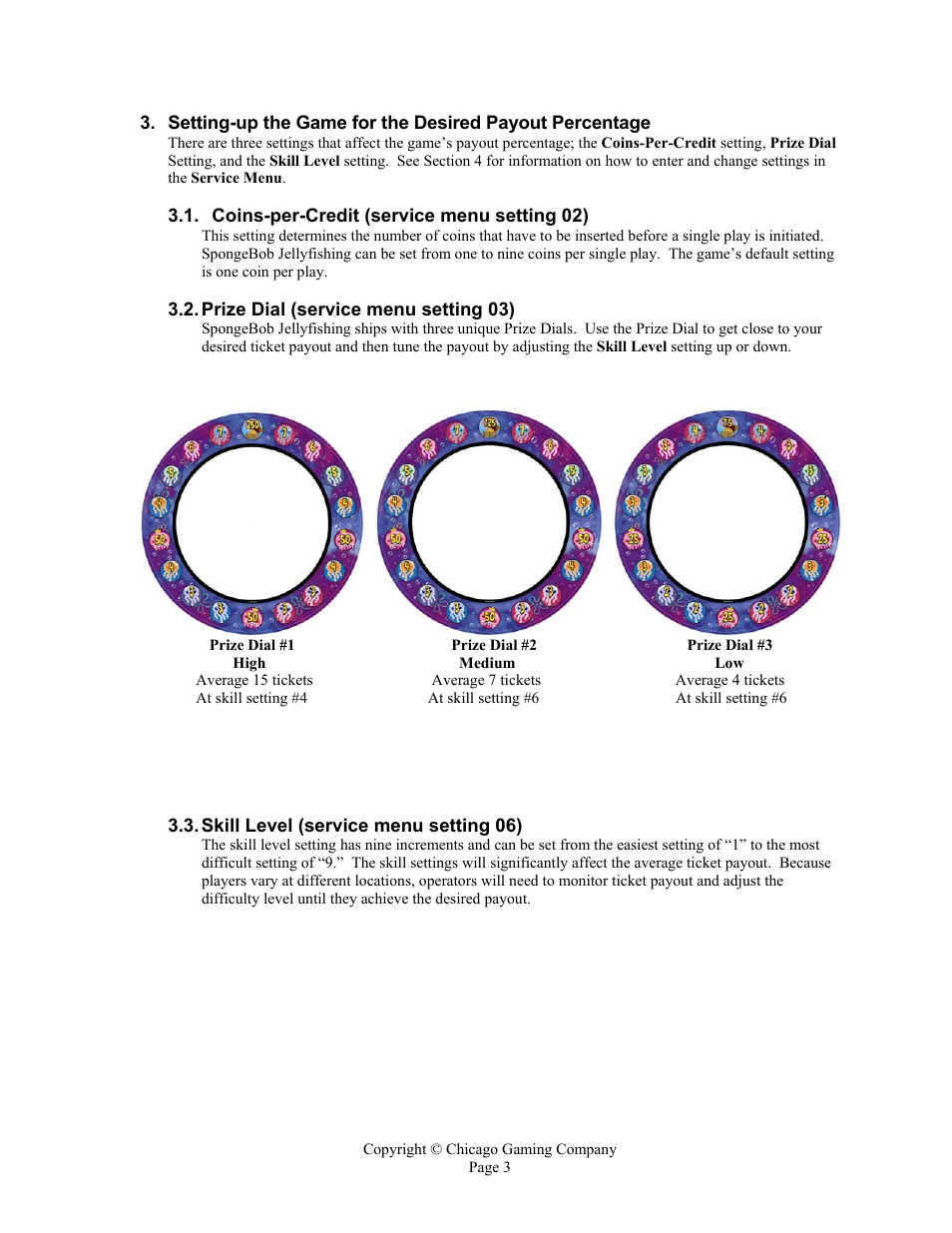 Chicago Gaming SpongeBob Jellyfishing User Manual | Page 3 / 11