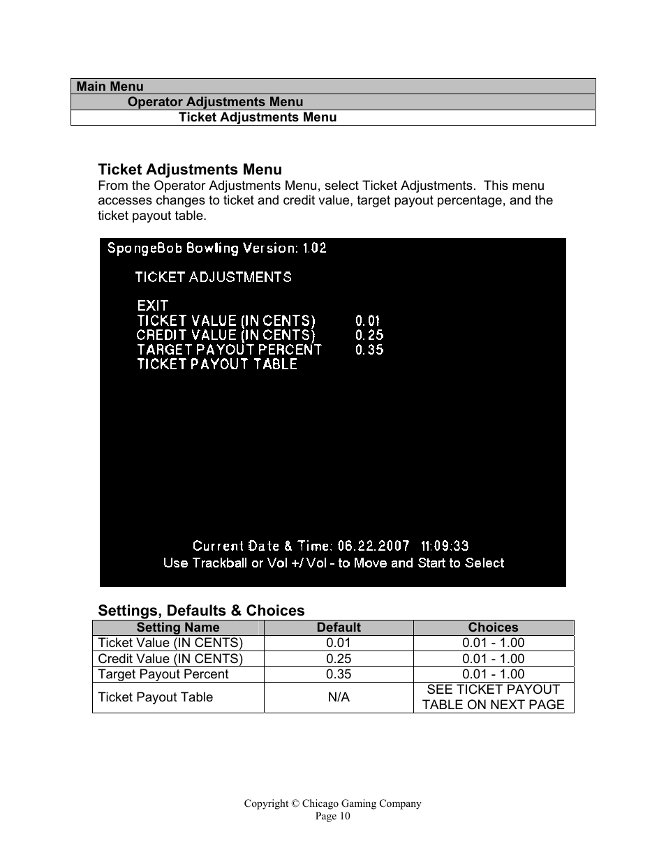 Chicago Gaming Bikini Bottom Bowling User Manual | Page 10 / 42