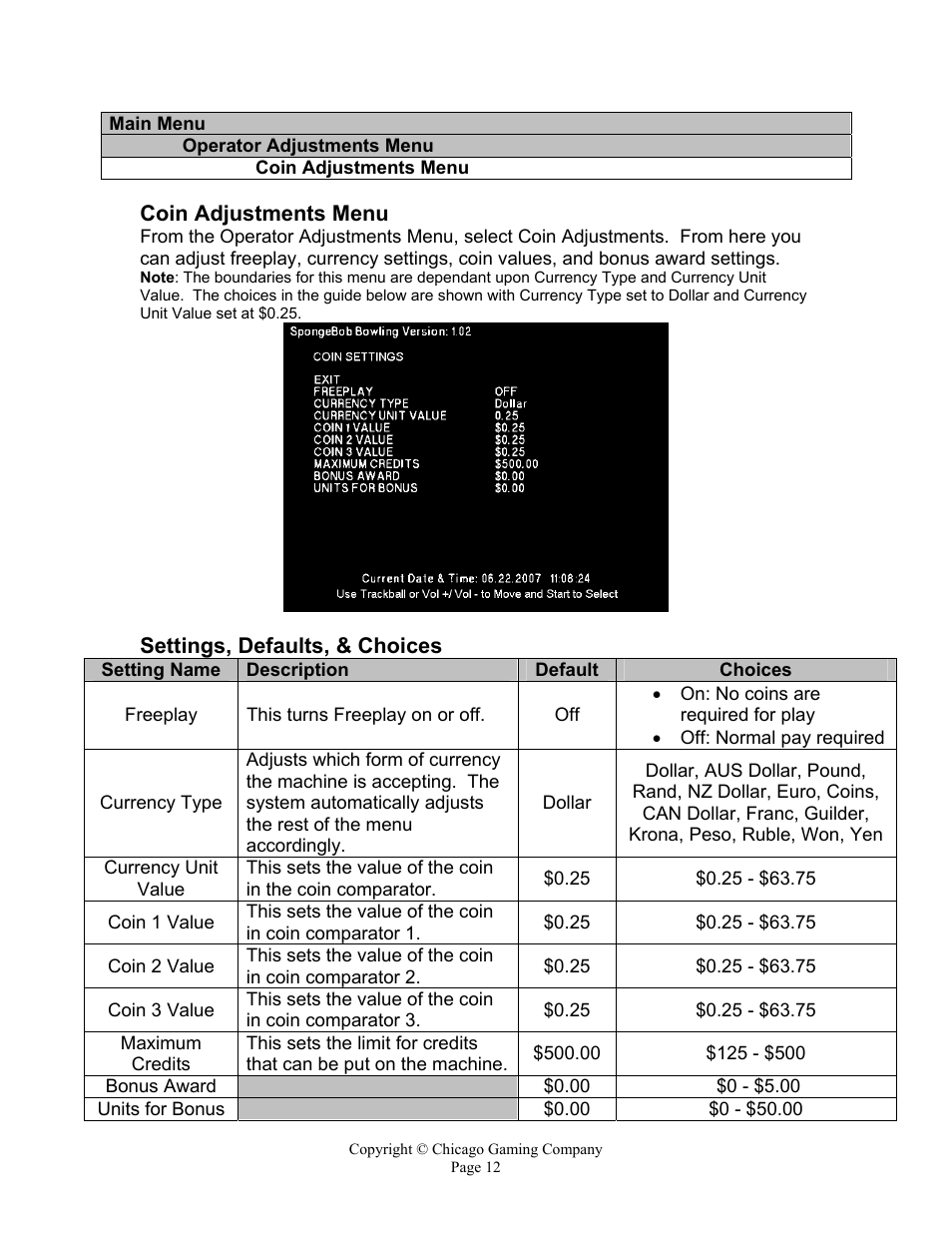 Chicago Gaming Bikini Bottom Bowling User Manual | Page 12 / 42