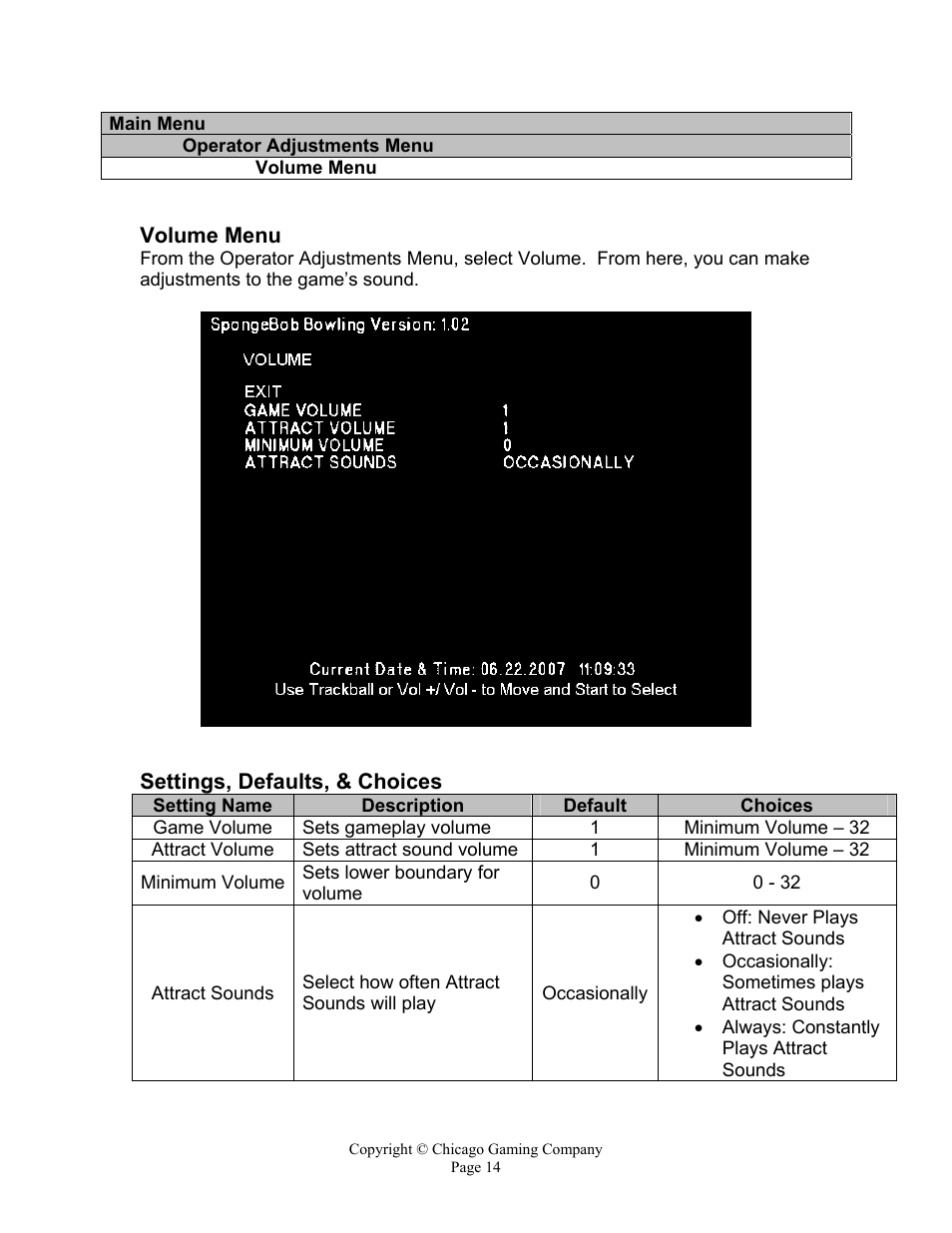 Chicago Gaming Bikini Bottom Bowling User Manual | Page 14 / 42