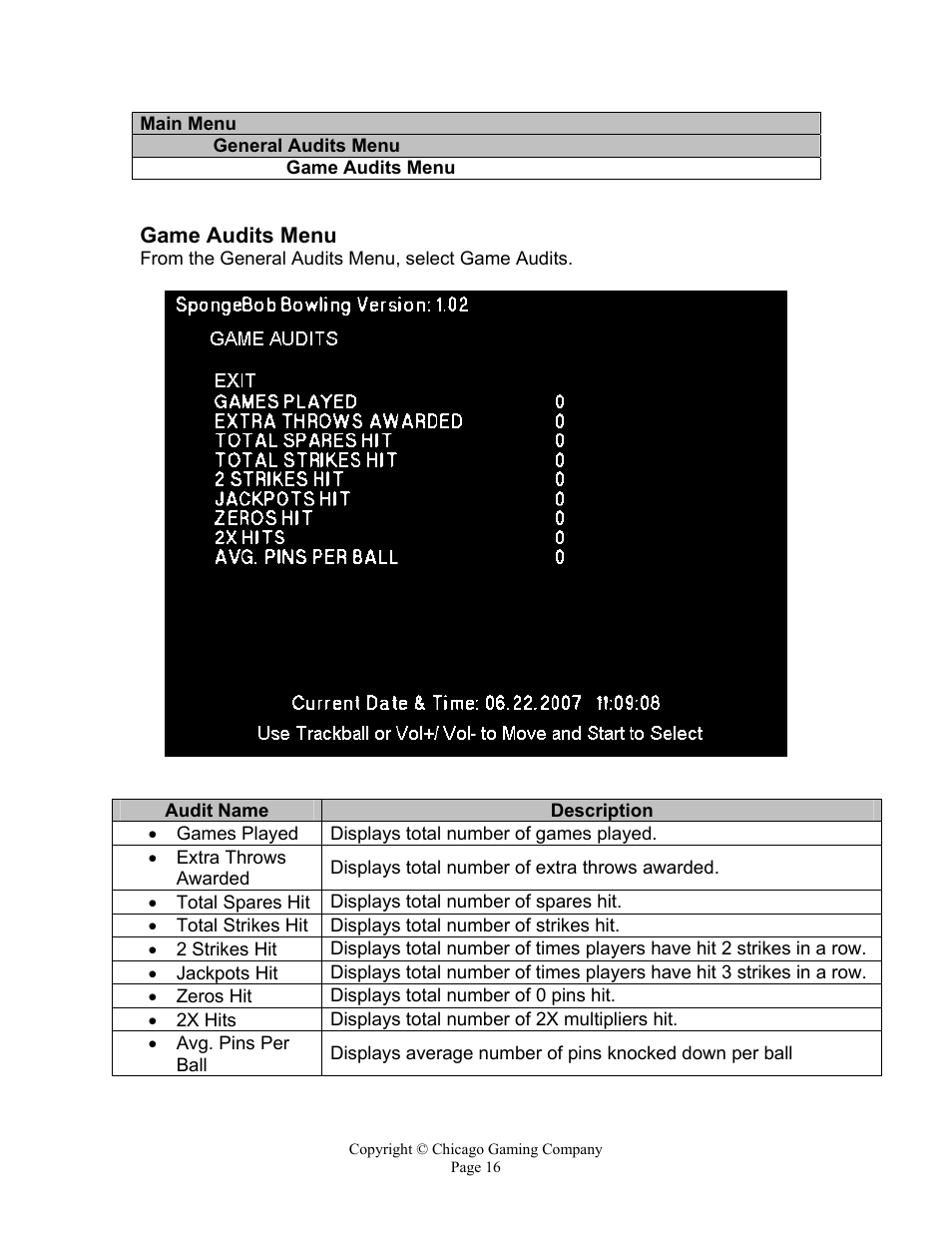 Chicago Gaming Bikini Bottom Bowling User Manual | Page 16 / 42