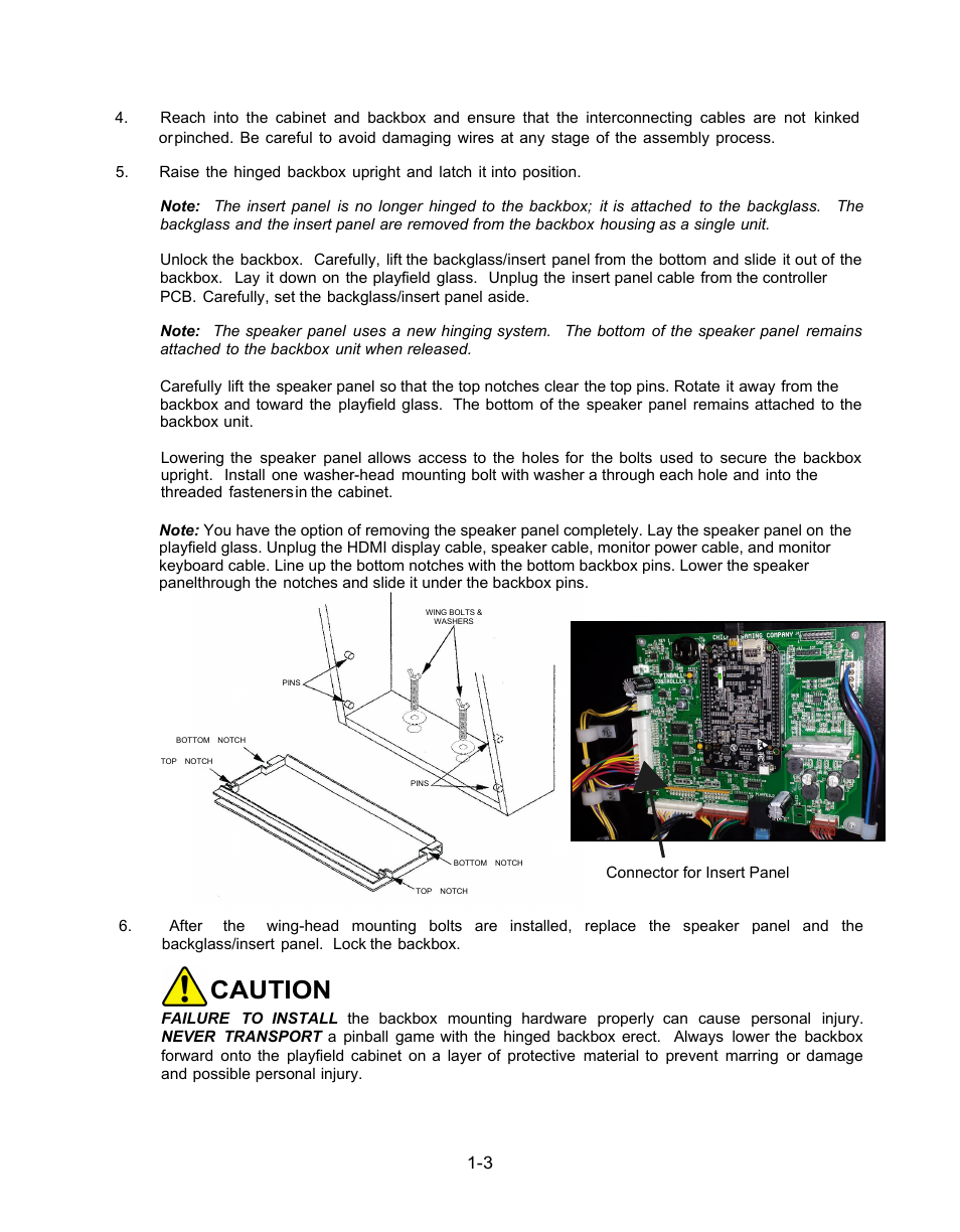 Caution | Chicago Gaming Medieval Madness Remake User Manual | Page 27 / 146