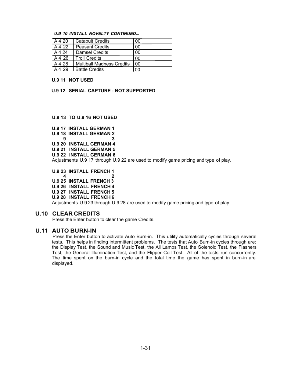 Chicago Gaming Medieval Madness Remake User Manual | Page 55 / 146