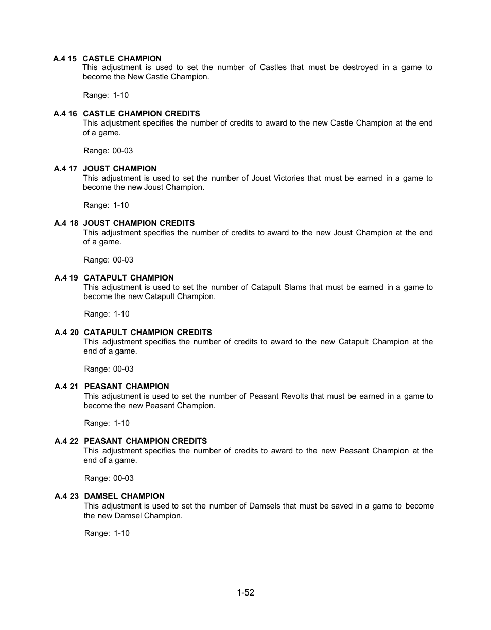 Chicago Gaming Medieval Madness Remake User Manual | Page 76 / 146