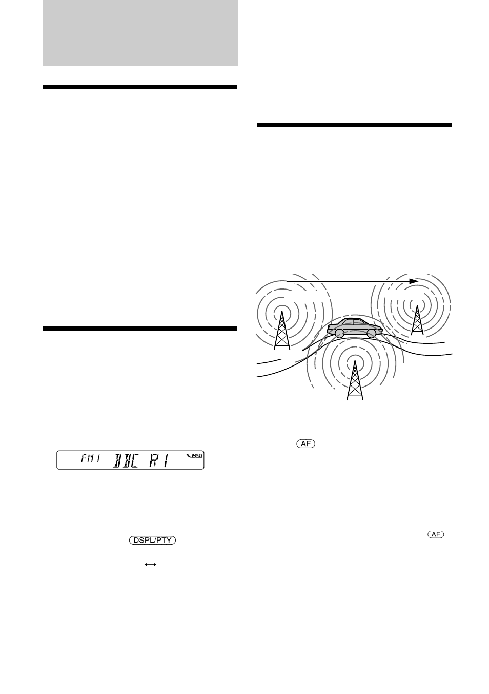 Retuning the same programme automatically, Overview of the rds function, Displaying the station name | Sony XR-C2300R User Manual | Page 11 / 112