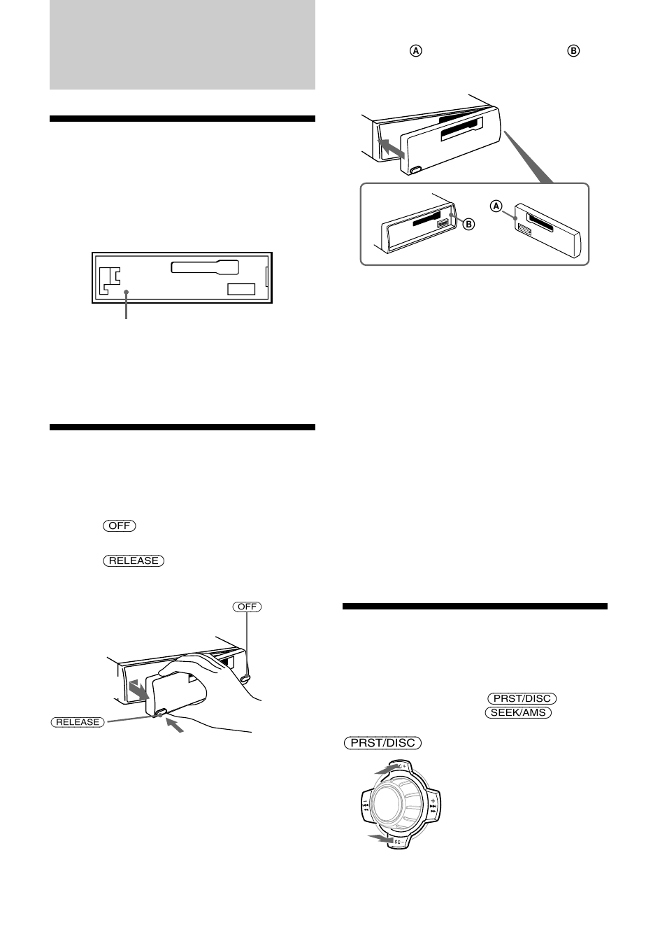 Getting started, Resetting the unit, Detaching the front panel | How to use the menu | Sony XR-C2300R User Manual | Page 6 / 112