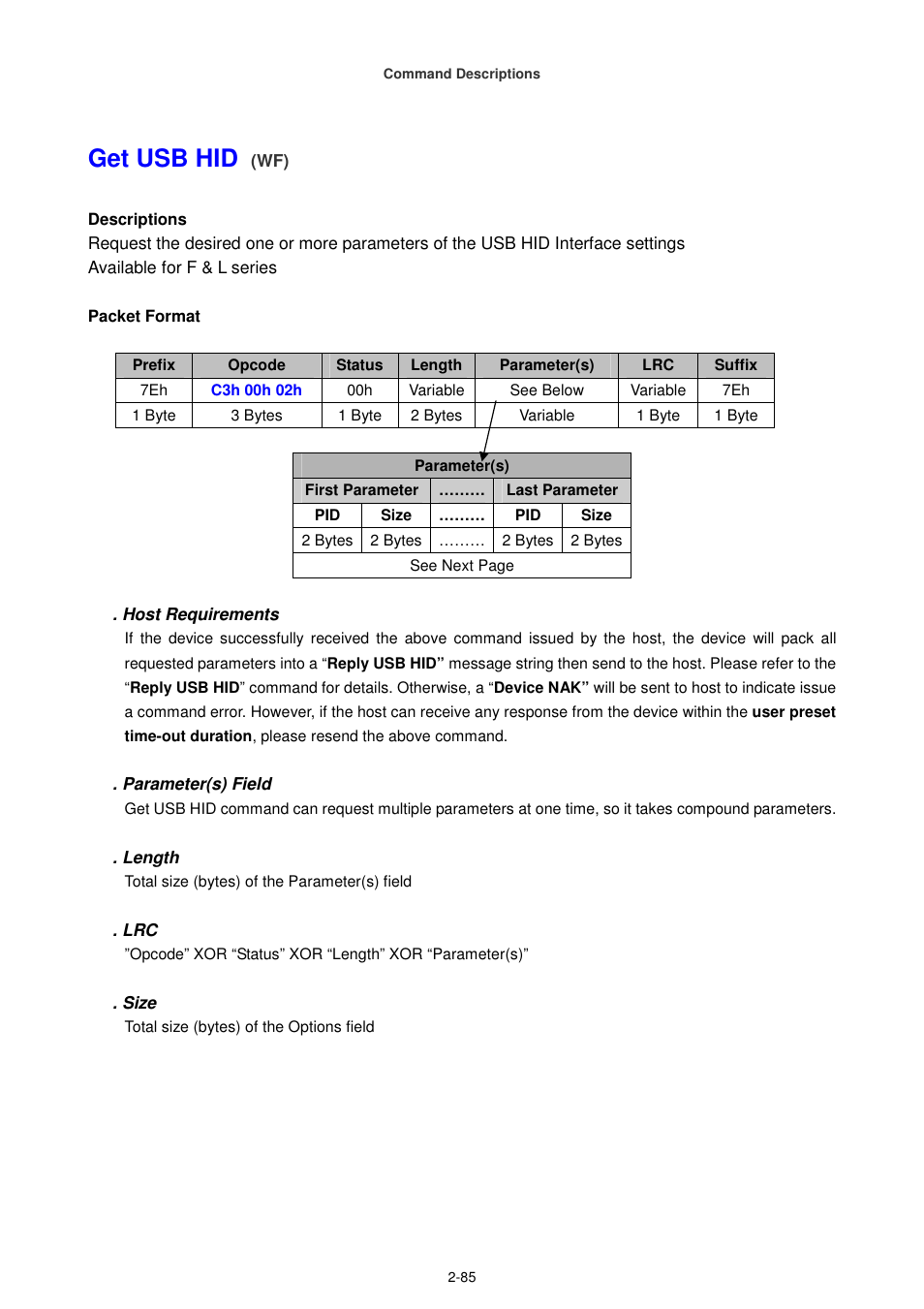 Get usb hid | Cino FA470 User Manual | Page 100 / 251