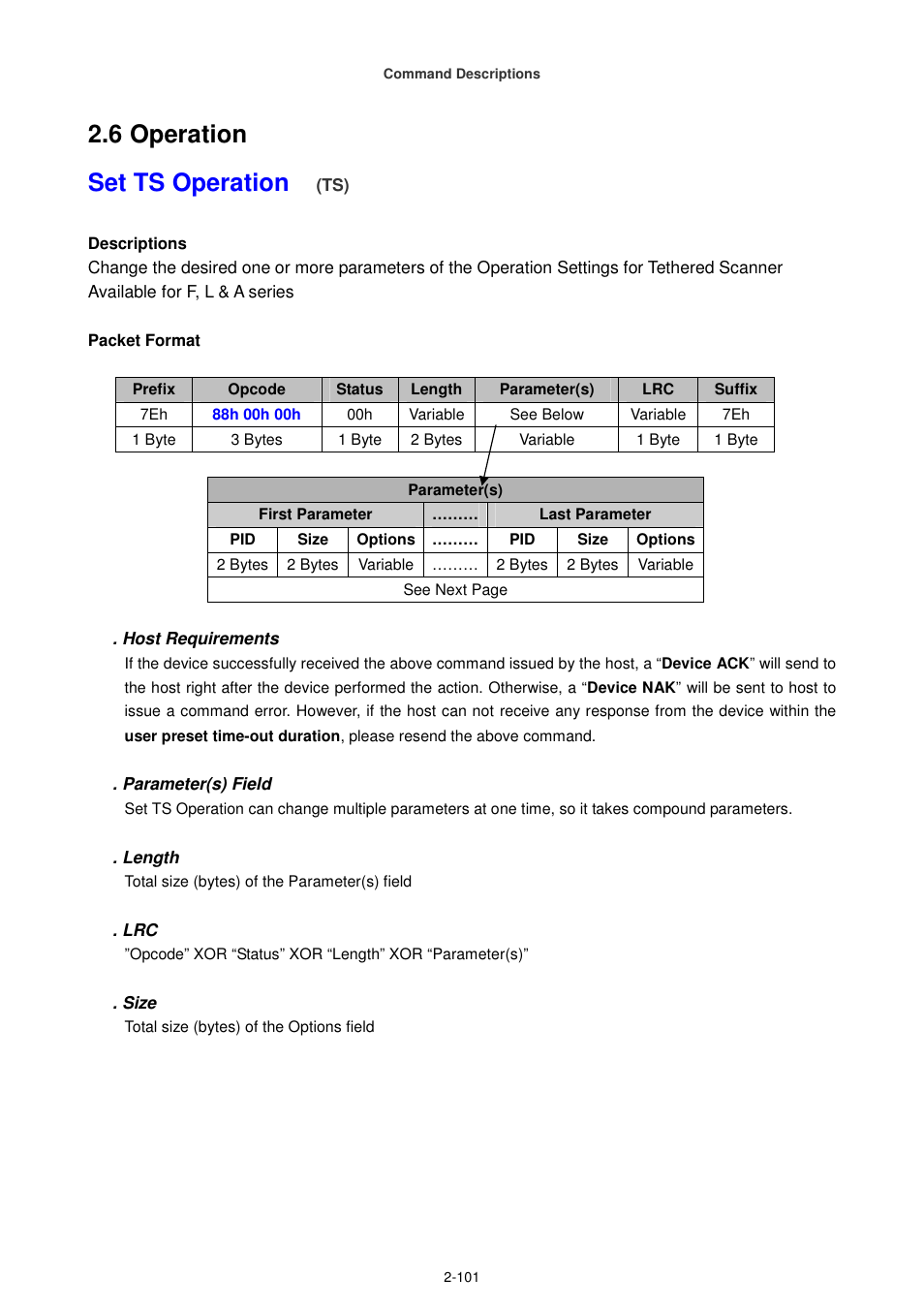 6 operation set ts operation | Cino FA470 User Manual | Page 116 / 251