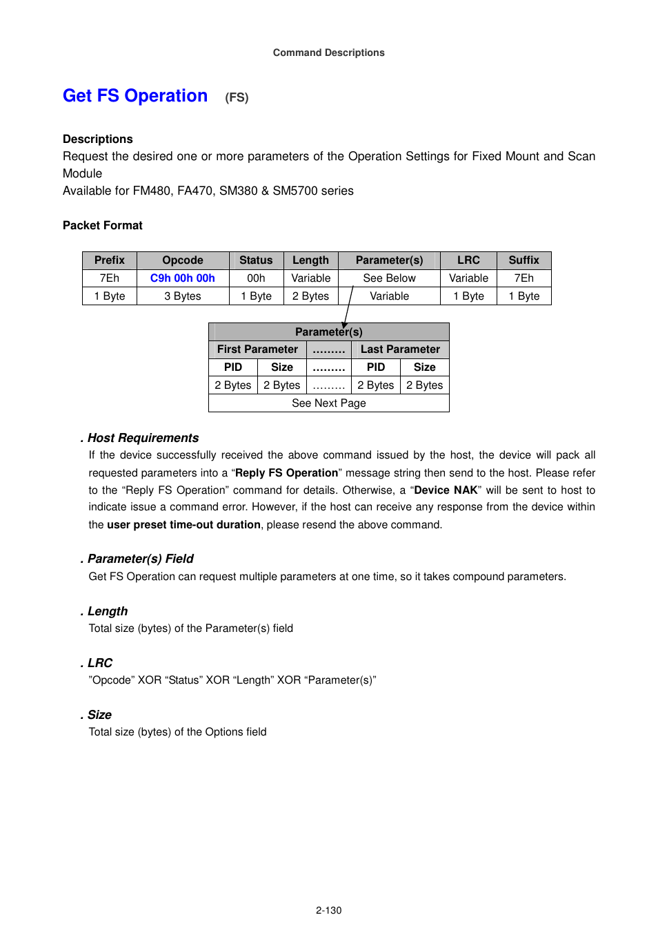 Get fs operation | Cino FA470 User Manual | Page 145 / 251
