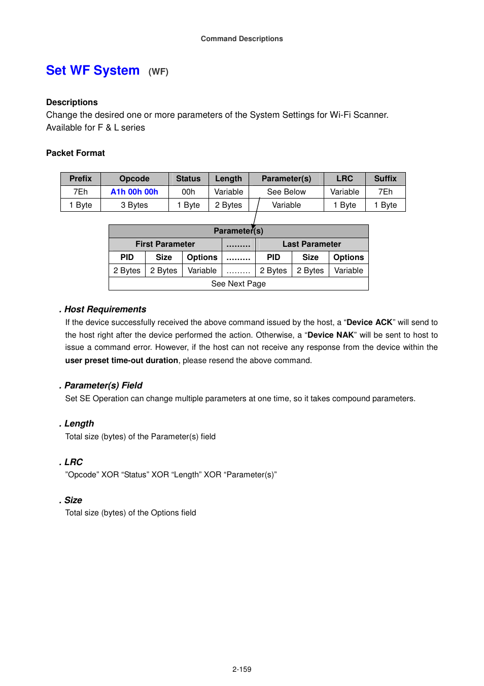 Set wf system | Cino FA470 User Manual | Page 174 / 251