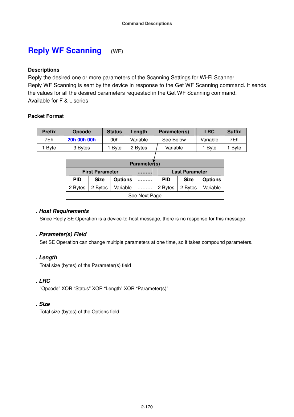 Reply wf scanning | Cino FA470 User Manual | Page 185 / 251