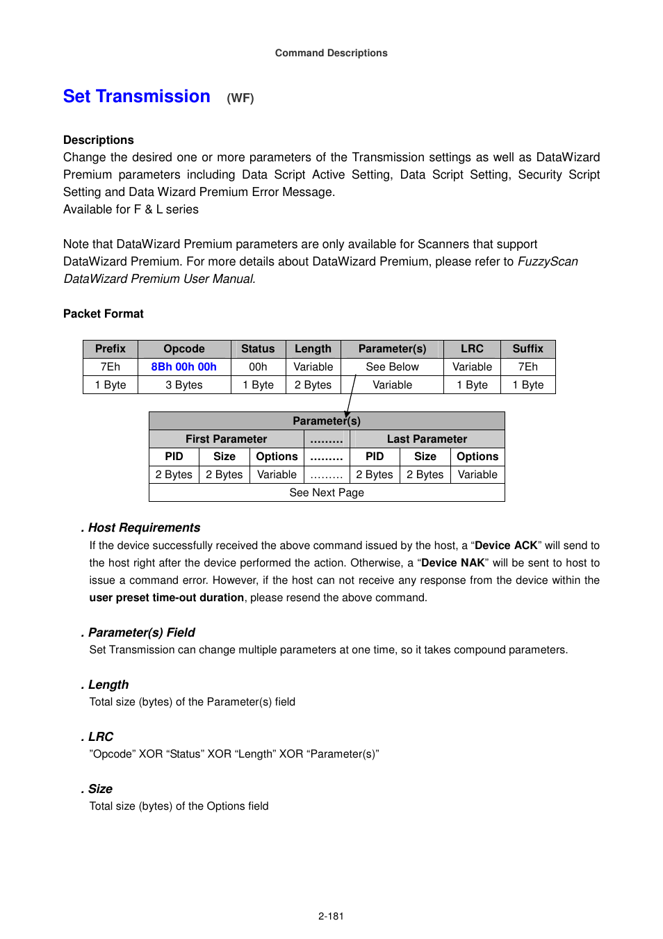 Set transmission | Cino FA470 User Manual | Page 196 / 251