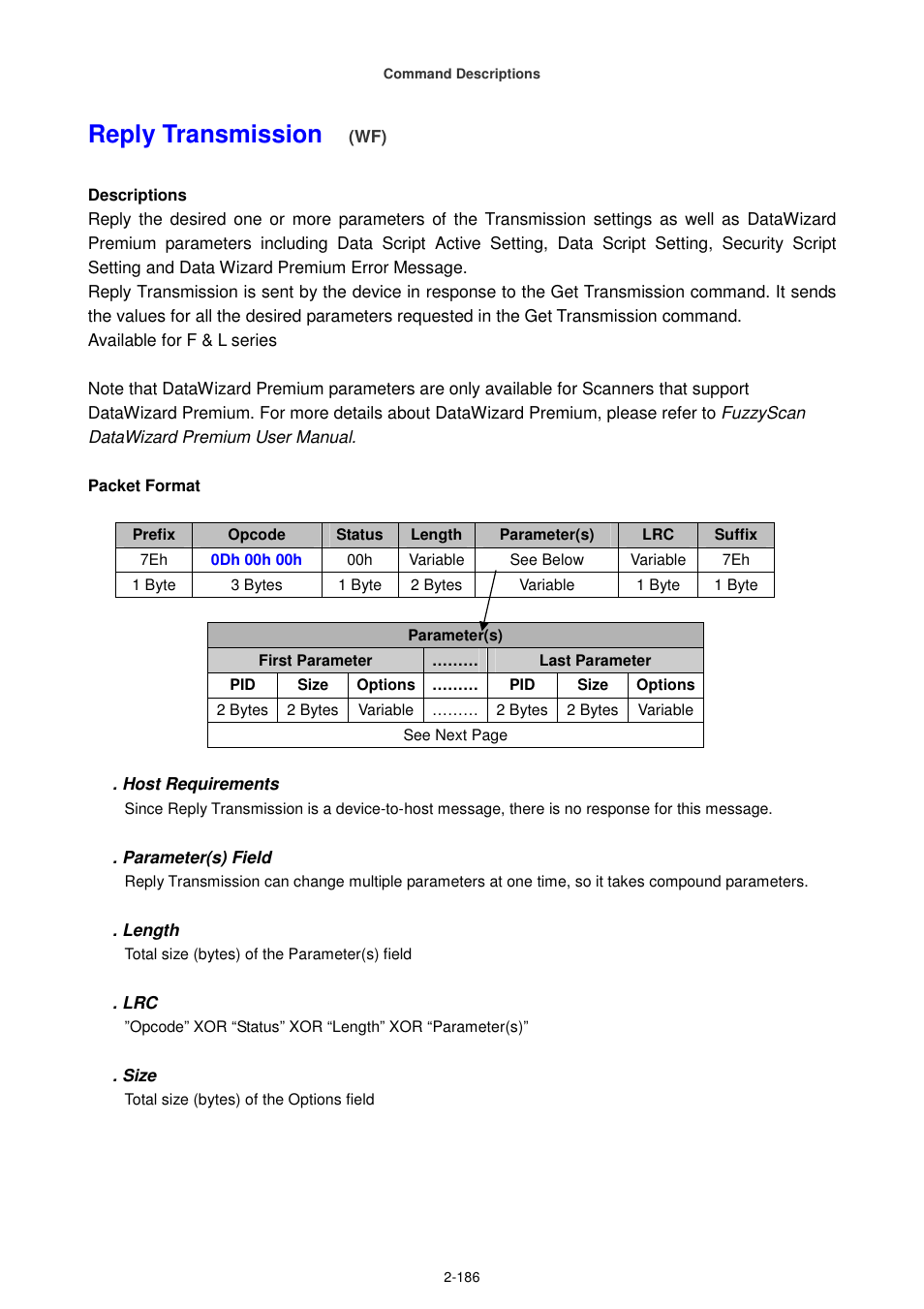 Reply transmission | Cino FA470 User Manual | Page 201 / 251