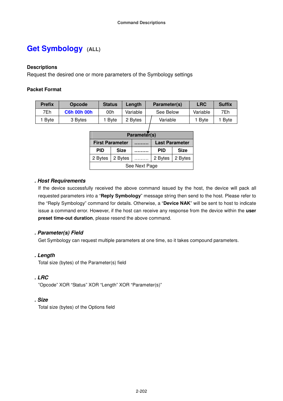 Get symbology | Cino FA470 User Manual | Page 217 / 251