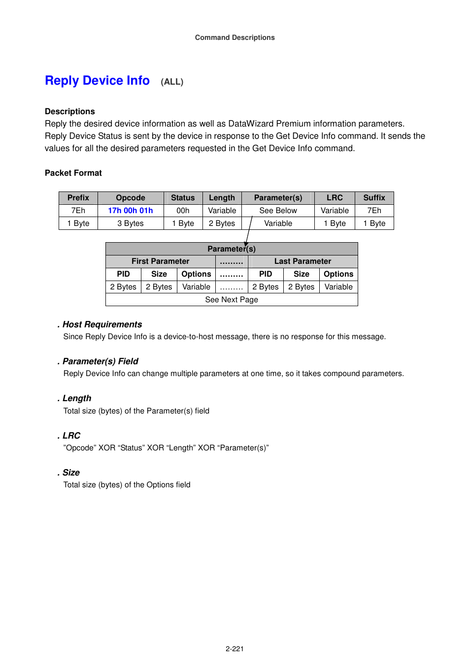 Reply device info | Cino FA470 User Manual | Page 236 / 251