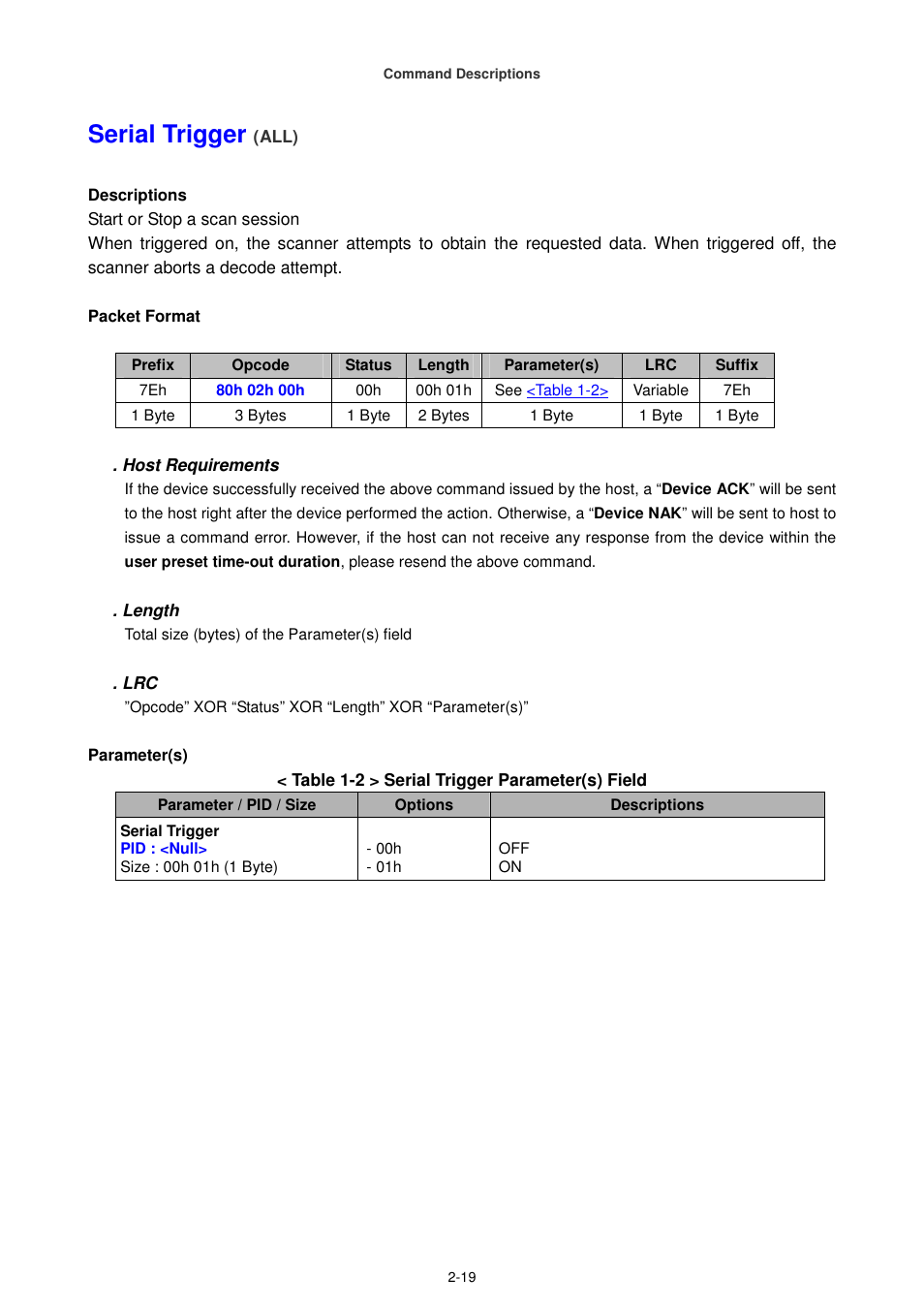 Serial trigger | Cino FA470 User Manual | Page 34 / 251